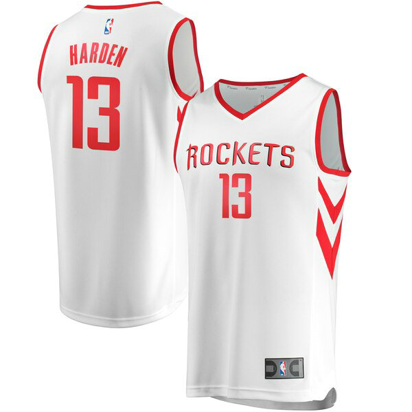 Maillot Houston Rockets Homme James Harden 13 Association Edition Blanc